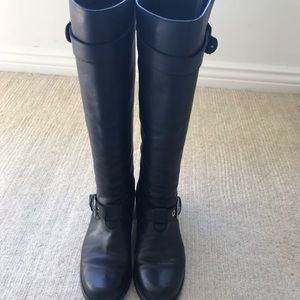 Stuart Weitzman Black Leather Boots